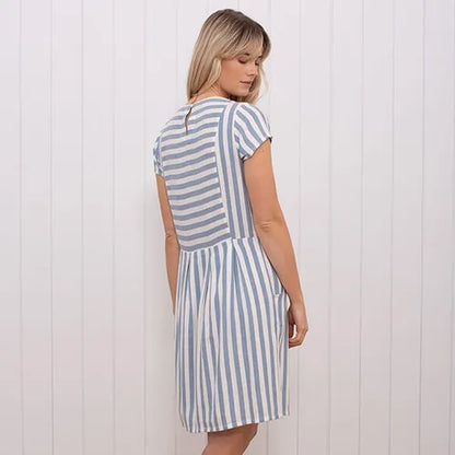 Brakeburn Woven Striped Dress